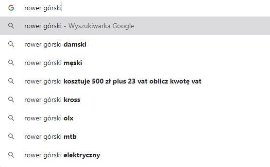Wyszukiwanie Slow Kluczowych W Google