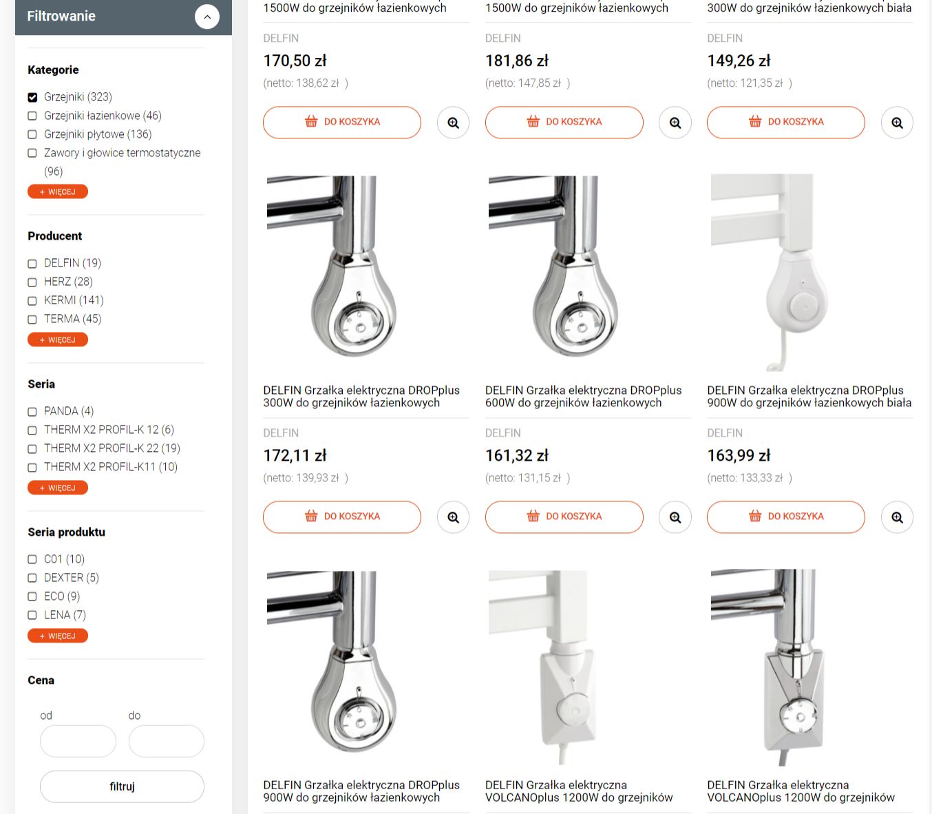 Filtrowanie Sklep Internetowy emedia