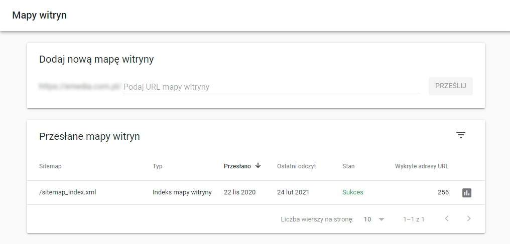 Jak dodać nową Mapę Witryny Xml Goole Search Console