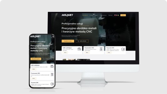 Strona internetowa akromet.pl