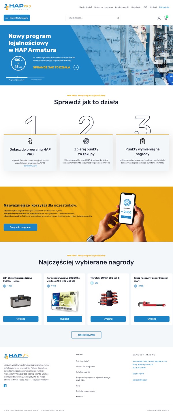 Platforma B2B happro.pl - zrzut desktop