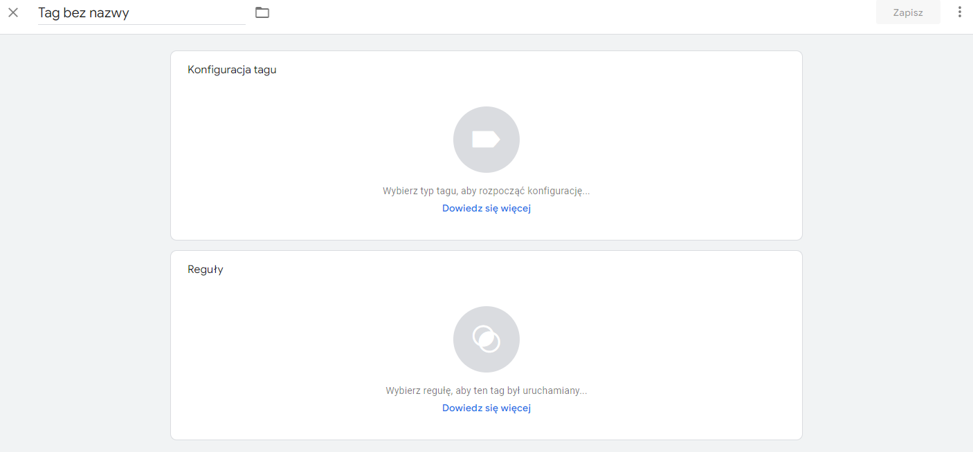 Implementacja Google Analytics 4 Google Tag Manager