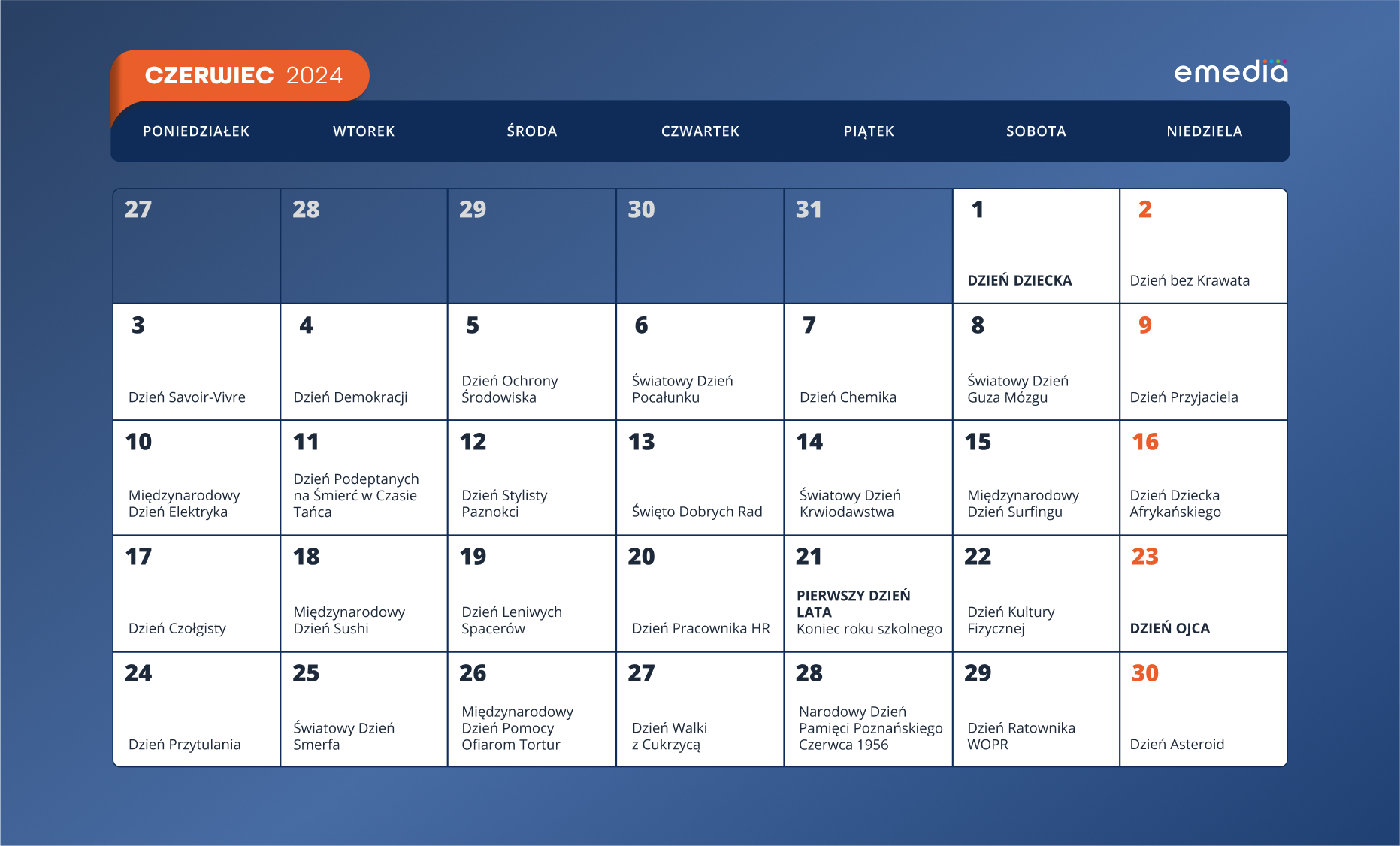 Kalendarz marketingowy 2024 sierpień