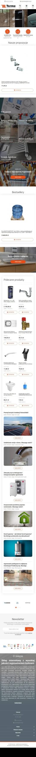 Sklep internetowy terme.pl - zrzut mobile